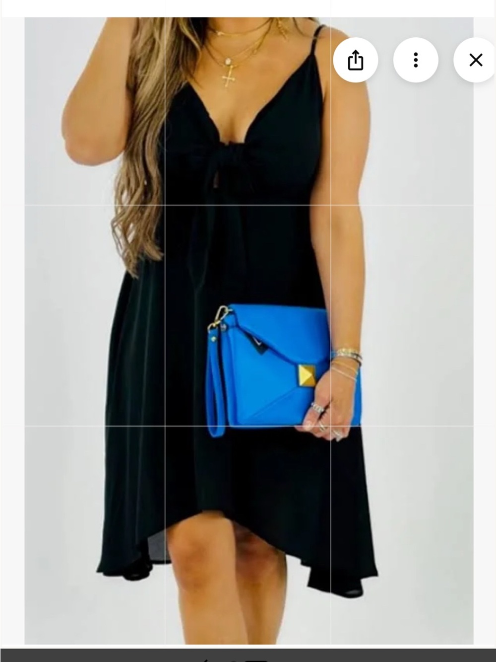🩷NWT ‘ANDREE BY UNIT’ BLACK FLOWY DRESS WITH KEYHOLE DETAIL~SIZE LARGE